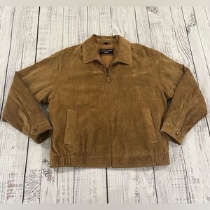 Dockers Brown Suede Bomber Jacket